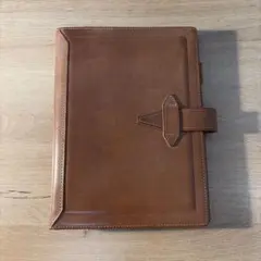 ダ・ヴィンチ Davinci A5 システム手帳 ブラウン 本革 手帳カバー