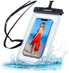 CASEKOO スマホ 防水ケース IPX8認定 完全防水 水に浮く防水バック
