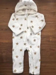 babyGap カバーオール 70cm リバーシブル　ボア　2way ロンパース