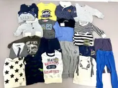 【男の子 冬服21着まとめ】90 新品含む（champion、CHOPINなど）