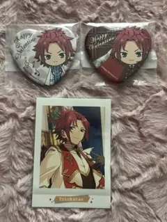 あんスタ】ALKALOID 天城一彩 スタフォニ カード ハート缶バッジ
