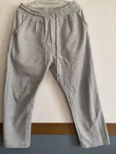 グレー ジョガーパンツ ゴムウエスト