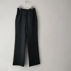 ブラック スラックス ウエスト64cm 股下72cm　きちんと感でます