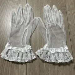 【9月までSALE】ブライダルグローブ　ショート丈