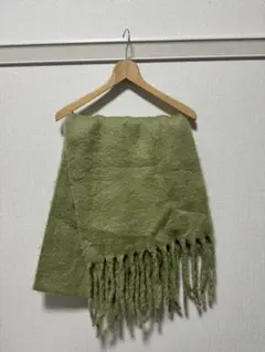 【タイムセール】グリーンマフラー/cream creme