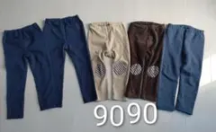 双子　お揃い　ユニクロ　赤ちゃん本舗　90.100　ボトムス　レギンス