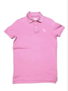 アバクロ　00‘s ポロシャツ　ピンク　ネオン　美品　Y2K MUSCLE S