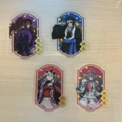 鬼滅の刃 ダイカットクリアステッカー 黒死牟 童磨 獪岳 猗窩座