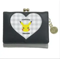 口金ミニ財布　ハート窓シリーズ　ピカチュウ