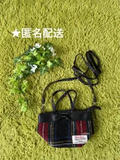 Harris Tweed　バッグ　チェック柄ショルダーバッグ