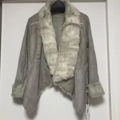 LASUD ムートン風ファーショートジャケット　新品未使用　タグ付き　コート