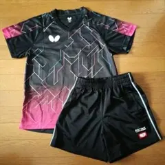 バタフライ ビクタス 卓球ウェア上下 試合用ユニフォーム SS XS