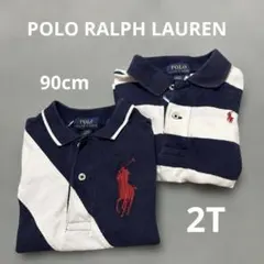 ラルフローレン 2枚セット 2T 90cm ネイビー ホワイトPOLOのサムネイル