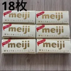 meiji White chocolate 18枚　ホワイトチョコレート　明治のサムネイル