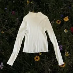 タートルネック　H&M XS リブ編み