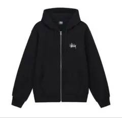 Stussy ジップアップパーカー ブラック