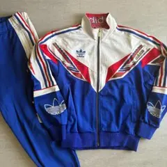 希少【アディダス】セットアップ 上下 トレフォイル デサント 90s M