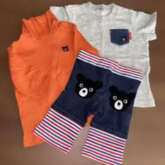 ミキハウス　ダブルビー　80 半袖　長袖　スパッツ