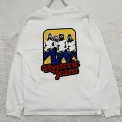【最高デザイン】ヒステリックグラマー　デニムガールロゴプリント　ロンT M