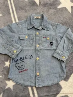 MIKIHOUSE DOUBLE.B ダブルビーデニムシャツ90