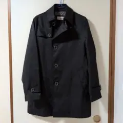 LES MUES ブラック ステンカラーコート