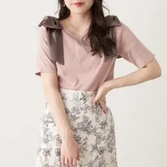 Tシャツ 肩リボン付き 新品未使用品のサムネイル