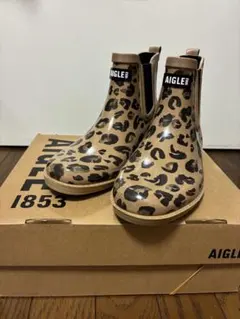 AIGLE レオパードラバーブーツ