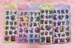3日間限定セール☆スティッチ　シール　オーロラ　ぷくぷく　立体