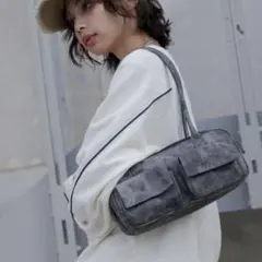 PAGEBOY ページボーイ ロングハンドルボストンバッグ ブラックのサムネイル