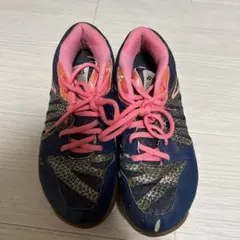 YONEX バドミントンシューズ ネイビー/ピンク 24.5cm