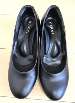 KIREI ブラック パンプス ５cmヒール　24cm3E