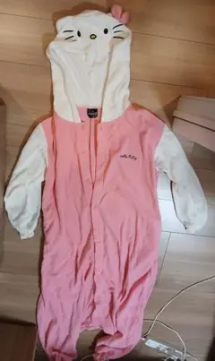 【最終値下げ！】ハローキティ フリースルームウェア パジャマ 着ぐるみ~L