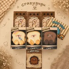 crazygugu 新作 パン職人シリーズ 3つset スクイーズ マグネット