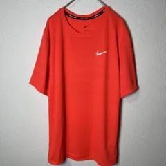 極美品NIKE DRI-FIT Tシャツ オレンジ　ナイキ ランニング 蛍光　M