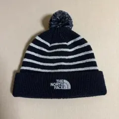 THE NORTH FACE ニット帽 ネイビー/ストライプ