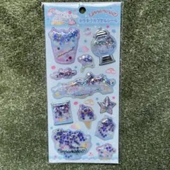 新品 日本限定 サンリオ シナモロール カプセルシール キラキラ ステッカー