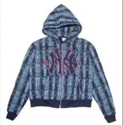 SLINKY Yankees Bootleg Plaid Zip Hood - メルカリ