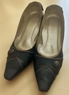 ✨未使用級✨アシックスウォーキング ジーロ 本革 黒 23.5 パンプス