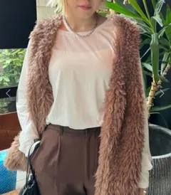 新品　チャオパニック　アシメデザインTシャツ(ホワイト)F　シースルーカットソー