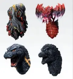 一番くじ ゴジラ 怪獣乱舞 E賞 モンスターヘッドマグネット 全4種コンプ