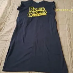 RODEO CROWNS ノースリーブワンピース ネイビー　フリーサイズ