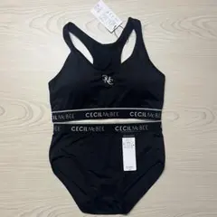 未使用 CECIL McBEE Lサイズ ブラ ショーツ セット 黒