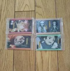 【鬼滅の刃】【ウエハース】カード 竈門炭次郎、竈門禰豆子、錆兎 4枚