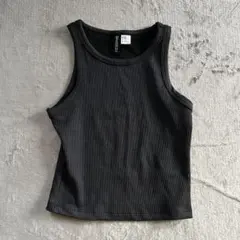 H&M DIVIDED チャコールグレー タンクトップ XS