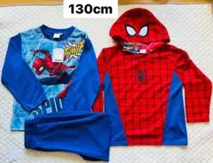 marvel スパイダーマン　2トップパジャマ 新品 サイズ130 なりきり