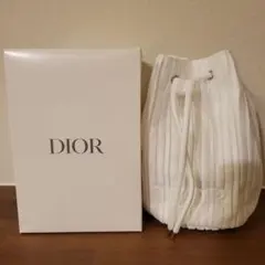 Dior　ノベルティポーチ　プリーツ巾着