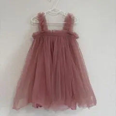 くすみピンク チュールドレス 90センチ