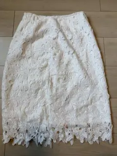 膝丈　レース　タイトスカート　Fサイズ