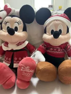 ミッキー・ミニー ぬいぐるみセット 2022年クリスマス