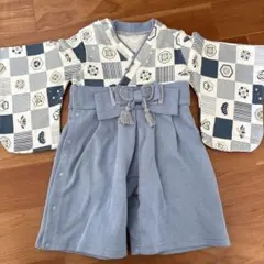 mocmof袴デザインロンパース　ベビー服 80